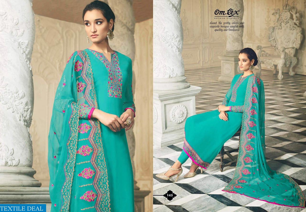 Omtex Queen Wholesale Embroidered Suits textiledeal.in